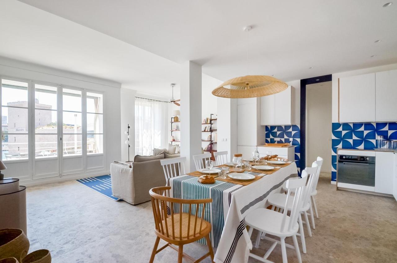 Massilia Blue - Grand Appartement Refait A Neuf Avec Vue Sur Le Vieux Port Marsella Exterior foto