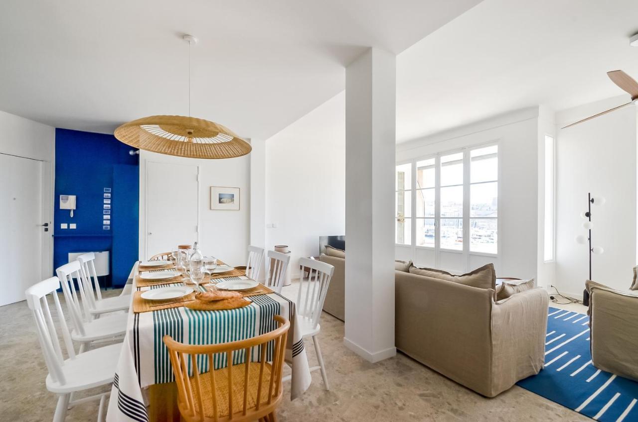 Massilia Blue - Grand Appartement Refait A Neuf Avec Vue Sur Le Vieux Port Marsella Exterior foto