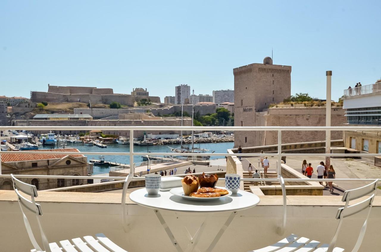 Massilia Blue - Grand Appartement Refait A Neuf Avec Vue Sur Le Vieux Port Marsella Exterior foto