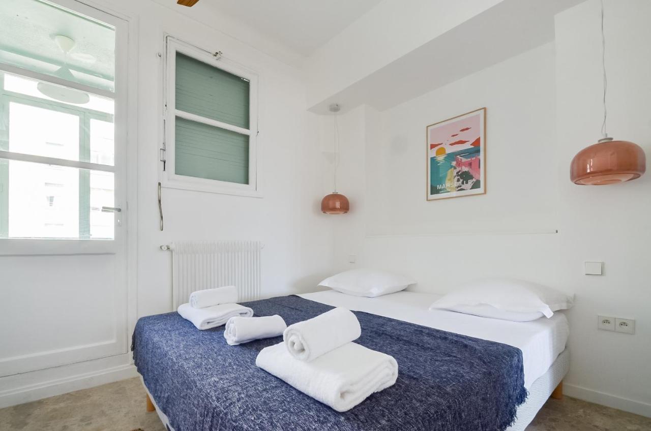 Massilia Blue - Grand Appartement Refait A Neuf Avec Vue Sur Le Vieux Port Marsella Exterior foto