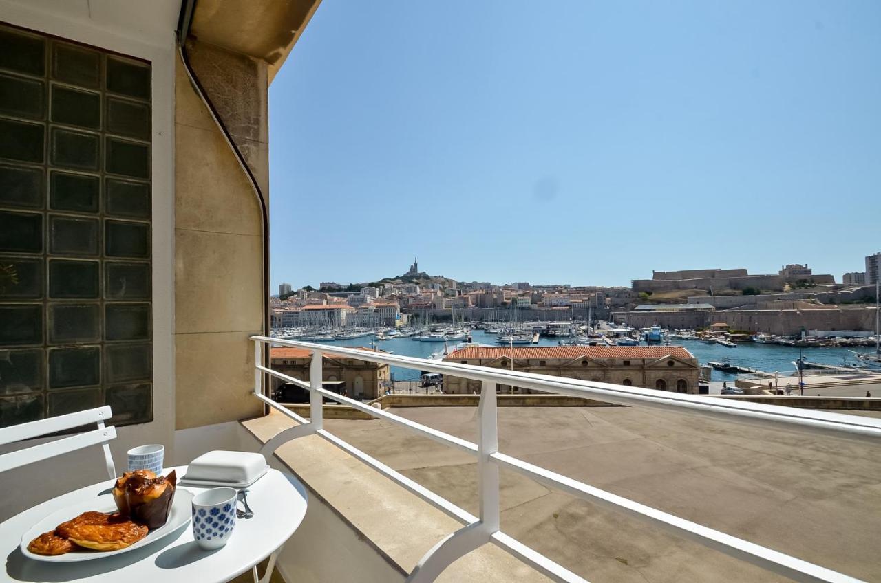 Massilia Blue - Grand Appartement Refait A Neuf Avec Vue Sur Le Vieux Port Marsella Exterior foto